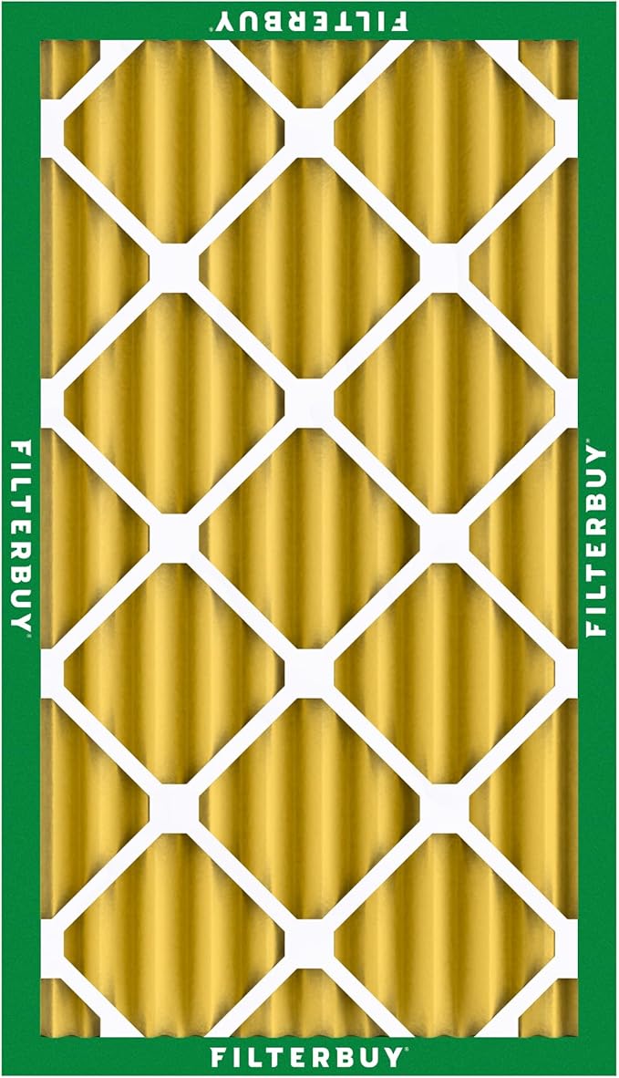 Filterbuy 16x24x4 Air Filter MERV 11 Superior Pet & Allergy Defense (1-Pack), Electrostatic Pleated HVAC AC Furnace Filters Replacement, Made in USA (Actual Size: 15.38 x 23.38 x 3.63)
