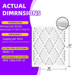 18x18x1 (4-Pack) MERV 13 Pleated Air Filter (Actual Size: 17.75"x17.75"x0.75") MPR 1900 & FPR 10, Furnace Air Filters,18x18x1 air filter