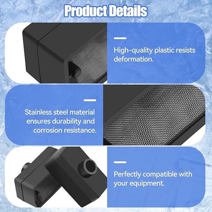 Ice Maker Filter for GE Profile Opal Ice Maker 1.0 and for GE Opal 2.0 Nugget Ice Maker, Water Filter Replacement for Nugget Ice Maker,Filter Replacement Parts (2 Pack)