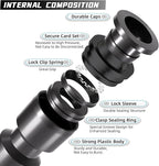 30 Pack Quick Connect 1/4" Drip Irrigation Coupling Connectors, Universal Straights Fitting for 1/4 Inch Irrigation Tubing, Leak Free Fittings for Sprinkler or Drip Irrigation System