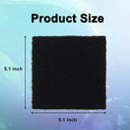 6 Pack Activated Carbon Filters Compatible with Hakko Xytronic Aoyue Smoke Absorber, 5 1/8 Inch x 5 1/8 Inch Solder Extractor Filter