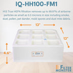 Filter-Monster Branded Medical Grade Replacement Filter Compatible with IQAir HealthPro Series