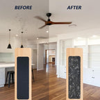 Ceiling Fan Filters for Blades, 5Pcs Activated Coconut Shell Carbon Ceiling Fan Air Purifier Pads, Easily Sticks Unscented Air Filters for Common Household Contaminants