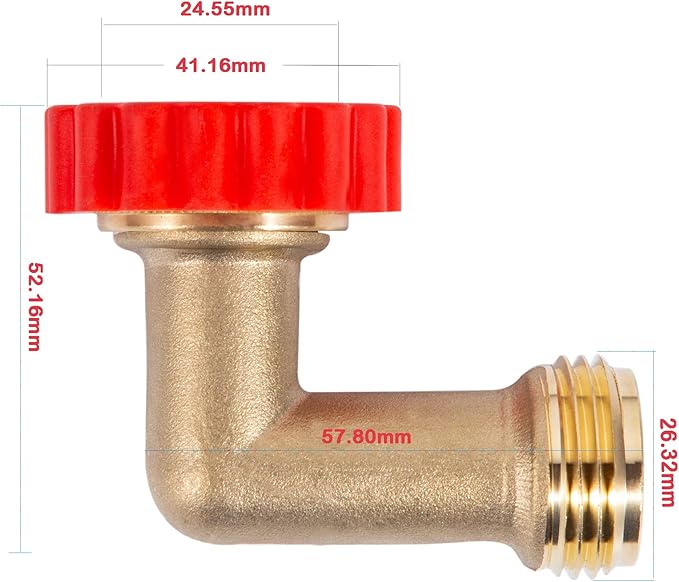 Lead-Free Brass 90 Degree Hose Saver,90°Hose Elbow Fitting Quick Swivel Connect Adapter,Thread Size 3/4" Connectors,Hose Protector with Water Filter（2 Pcs）