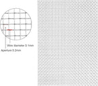 Stainless Steel Woven Wire Mesh 304 Stainless Steel Woven Wire, 80 Mesh Fly Mosquito Net, Fine Screen, Rodents Garden Insect Screen, for Vent, Filter