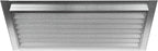 Repa Market 20" x 8" Inch (Inner Dimensions) Galvanized Steel Black Soffit Air Vent Cover - Louvered Square Gable Vent with Mesh Screen - Exhaust/Intake Ventilation Grill - Outdoor Metal Duct Grate