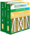 Filterbuy 20x23x5 Air Filter MERV 11 Superior Pet & Allergy Defense (2-Pack), Pleated HVAC AC Furnace Filters for Bryant, Carrier, BDP, Day & Night, and Payne (Actual Size: 19.81 x 22.56 x 4.25)
