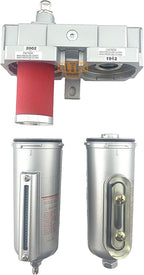 3/4" NPT HEAVY DUTY Industrial Grade 2 Stages Coalescing Filter Desiccant Dryer System For Compressed Air Lines, Metal Bowls, Great For Paint Spray And Plasma Cutter