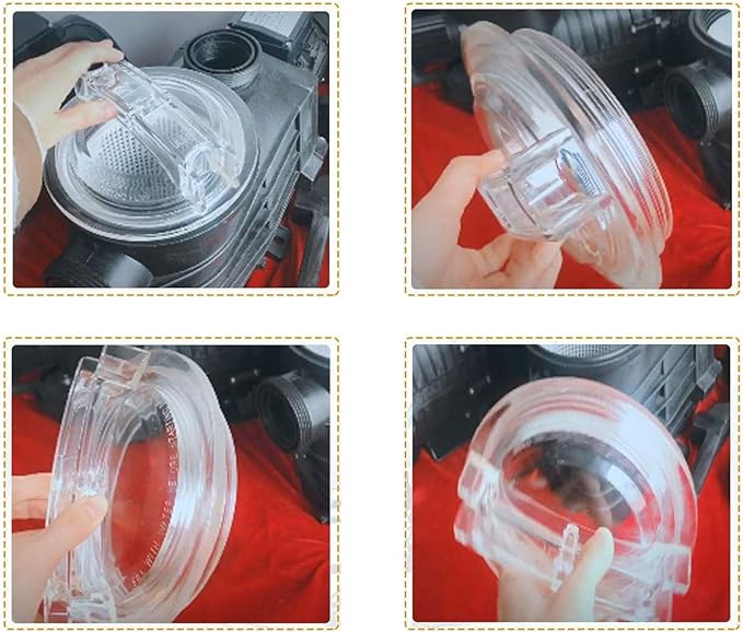 Pool Lid Replacement Thread Strainer Cover Pool Leaf Trap Sand Filter Acrylic for SPX3100D Thread Strainer Cover Replacement