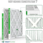 20x20x1 Air Filter 6 Pack, Durable MERV 8 Pleated Home HVAC AC Furnace Filters, Lightweight Compact Air Conditioner Filter Replacement