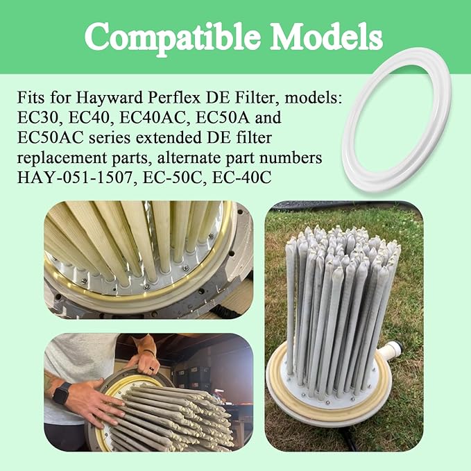 Diaphragm Gasket, Fit for Hayward Perflex DECX5000G, EC40AC,EC50,EC50C,EC50A,EC50AC Series Extended DE Filter, W/ECX1014A Bump Shaft Kit ECX1011 ECX9611246 ECX1014, Part NO. HAY-051-1507,EC-50C,EC-40C