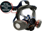 Parcil Distribution Full Face Respirator Mask with Filters – Durable Full Face Respirator Mask, Bayonet Filter Compatible