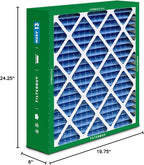 Filterbuy 20x25x6 Air Filter MERV 13 Optimal Smoke & Allergy Defense (1-Pack), Pleated HVAC AC Furnace Filters for AprilAire Space-Gard 201, 2200, 2250, & Lennox (Actual Size: 19.75 x 24.25 x 6.00)