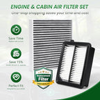 Cabin Engine Air Filter Kit CF11182 CA11399 Fit for ACURA RDX (2020-2022)