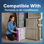 Filtrete 20x25x4 Slim Fit (3.75" width) AC Furnace Air Filter, MPR 1550, MERV 12, Fits AprilAire & Carrier, CERTIFIED Asthma & Allergy Friendly, 2-Pack (Actual Size 19.50 x 24.50 x 3.75)