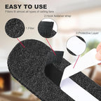 Ceiling Fan Filters for Blades 10 Pcs Activated Carbon Air Filter Easy-Stick Ceiling Fan Blade Filter for Home Office Common Household Contaminants All Fan Blades