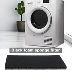 The Lord of the Tools 2Pcs Foam Sponge Filters Replacement 481010716911 8015250474909 Compatible with Whirlpool Filters Heat Pump Dryer Filter 230x115x 14mm