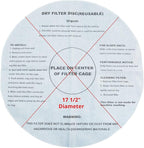 6 Dry Filter For Shop Vac with 2 Mounting Ring, 17.5" Inch Paper Reusable Dry Disc Filter Compatible with Shop Vac, Ridgid, Craftsman and Other Similar Wet Dry Vacuum Cleaners