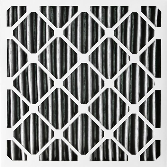 Nordic Pure 20x20x1 (Actual Size: 19 1/2 x 19 1/2 x 3/4) Furnace Air Filters MERV 8 Pleated Plus Carbon 6 Pack