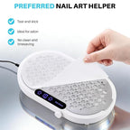 Nail Dust Collector, 1600PA Professional Nail Vacuum Dust Collector Fan with Filter Papers (30 Pcs) for Acrylic Nail Polishing & Manicure at Nail Salon & Home