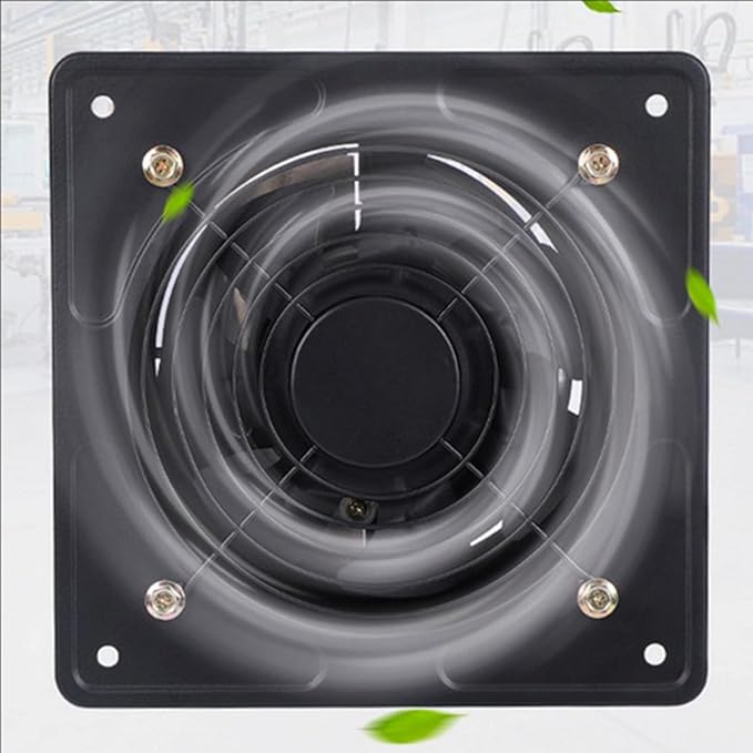 10 inch, High Speed Explosion-Proof Garage Ventilation Fan 6-10 Inch 220V Low Noise Metal Bathroom Exhaust Smoke Fan for Home Use, Greenhouse Easy to Store