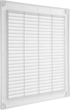 Vent Systems 10" x 10" Inch (Opening Dimensions) - Pack of 2 - Plastic White Soffit Vent Cover - Flat Square Air Vent Grille - Air Vent Deflector - HVAC 12" x 12" Inch (Overall Dimensions)