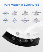 Waterdrop DA29-00003G Refrigerator Water Filter, Replacement for Samsung®, DA29-00003B, DA29-00003A, Aqua-Pure Plus, HAFCU1, RFG237AARS, FMS-1, RS22HDHPNSR, RSG257AARS, 2 Filters (Package May Vary)