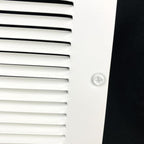 [2 Pack] Fits 6x6 Duct Opening | Steel Return Air Grille by Handua | Vent Cover Grill for Sidewall and Ceiling | White | HVAC Cold Air Intake Grille | Outer Dimensions: 7.75"W X 7.75"