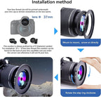 37mm Lens to 55mm Camera Lens Adapter,37mm to 55mm Filter Step up Ring Adapter Ring,Compatible All 55mm Filter Accessory