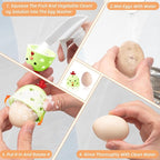 Silicone Egg Brush Cleaner, Egg Washer for Fresh Eggs, Egg Cleaner for Fresh Eggs, Egg Scrubber for Fresh Eggs, Reusable Cleaning Tools for Egg Washer (Green)