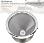 Paperless Pour Over Coffee Strainer, Premium Stainless Steel Coffee Dripper with 300 Mesh, Optimal Extraction Portable Reusable Filter Cone for Travel Brewing Tea