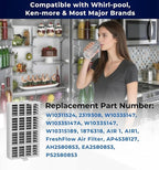 3 PACK W10311524 Refrigerator Air Filter Replacement Compatible With Whirlpool, AIR1, Maytag, Kitchenaid, and Jenn-Air, Replace for Fresh Flow Refrigerator Air Filter
