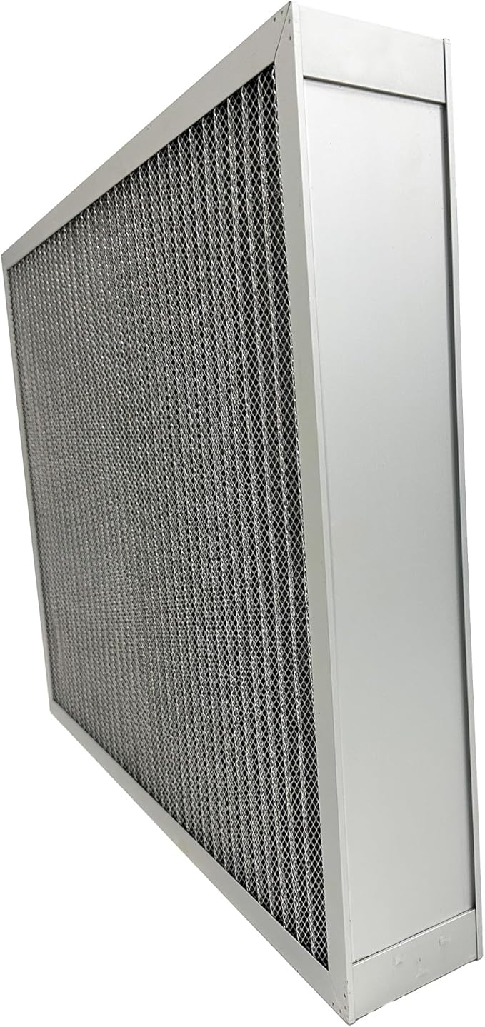 Washable Air Filter(20" x 20" x 4" MERV 5), Aluminum Electrostatic Air Filter for Furnace and Central Air Conditioner (Actual Size: 19.7" x 19.7" x 3.6")