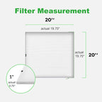 REair 20x20x1 Air filter Pro Kit, Washable and Reusable Air Filter 20x20x1 for AC HVAC Furnace, MERV 8 Air Filters Machine Washable & Dryer Friendly, AC Furnace Air Filter, Include 2 Filters&1 Frame
