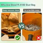 DXVA19-4102 Vacuum Bags Compatible With DEWALT 12-16 Gallon Wet/Dry Vacuum, Disposable Dust Collection Filter Bag DXV12P DXV14P DXV16P DXV16PA DXV16S