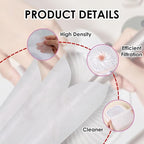 300 Sheets Nail Dust Collector Filter Paper: Disposable Dust Vacuum Filter for Most Nail Dust Fan Extractor Machine, Dust Cleaner Replacement Filter Paper Nail Tech Supplies Accessories for Home Salon