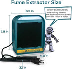 Antidious Fume Extractor Solder Smoke Absorber Portable Filter with LED Light for Soldering DIY Fan Extraction Equipment with Spare Activated Carbon for Braze Welding Soldering,Fume Prevention Remover
