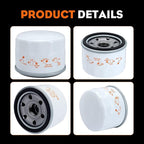 Hipa 951-12690 Oil Filter for MTD 4P90MUD 4P90MUC 9X90HU 7T84JU 4P90HU Craftsman LT1500 LT3800 LT4200 R1000 T1000 T1200 MTD Troy Bit Lawn Mower Engine Replace 751-12690 (Pack of 3)