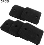 5 Pack Black Sponge Filter Mat For Replacement Foam Filters For Dust Control And Optimal Machine Performance