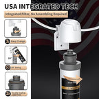 WINGSOL Under Sink Water Filter System with Faucet, Anti-Clogged Design, Reduces PFAS, Lead, Chlorine, Bad Taste, Sediment, NSF/ANSI 42&53, 8K Gallons, Easy Installation, Chrome Faucet