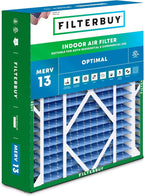 Filterbuy 20x26x5 Air Filter MERV 13 Optimal Smoke & Allergy Defense (1-Pack), Pleated HVAC AC Furnace Filters for Electro-Air, Lennox, White Rodgers, and More (Actual Size: 20.00 x 25.88 x 4.88)