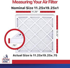 Filter King 11.25x19.25x1 Air Filter | 12-PACK | MERV 11 HVAC Pleated A/C Furnace Filters | MADE IN USA | Actual Size: 11.25 x 19.25 x .75"
