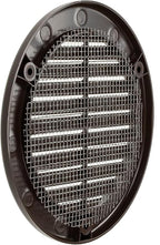 Vent Systems 4" Inch (Opening Dimensions) - Pack of 100 - Brown Soffit Vent Cover - Plastic Round Air Vent Grille - Built-in Mesh Screen - HVAC Register Louver for Bathroom, Home, Kitchen