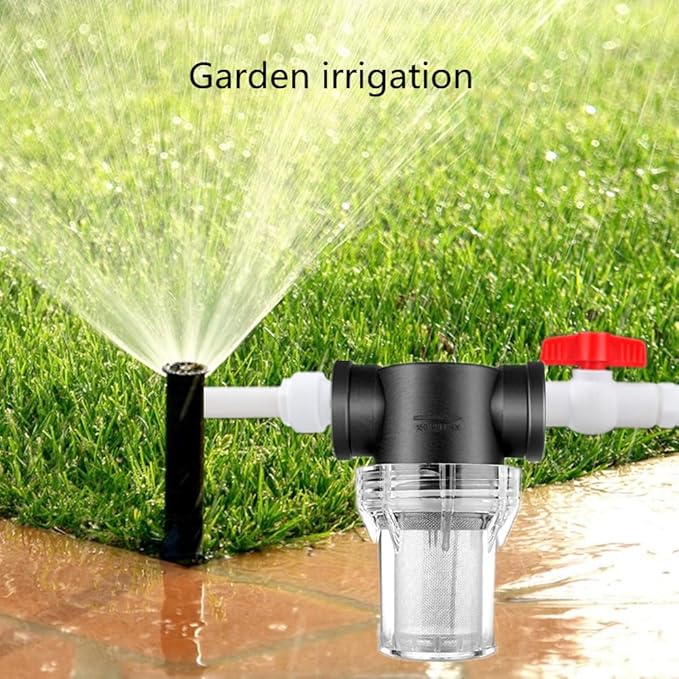 Sediment Filter Pressure Washer Filter - Stainless Steel 40Mesh Screen for Outdoor Gardening - 3/4 Inch Female Thread Connector