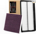 Engine & Upgrade Cabin Air Filter Kit Compatible with 2023-2025 Pilot 3.5L, 2022-2025 MDX 3.5L ONLY, 2025 Passport 3.5L, Replaces# 17220-61A-A00, 80292-TF0-G01, SA50144