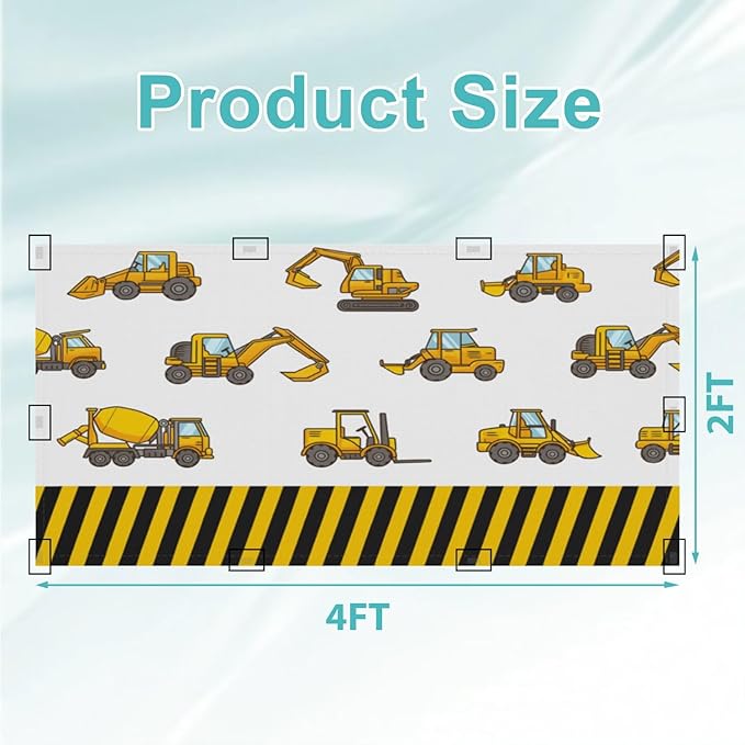 6 Pcs Fluorescent Light Covers for Ceiling Lights Construction Vehicle Excavators Bulldozers Forklifts Yellow Black Decorative Magnets Light Filters for Office Home Classroom Must Haves 4’ x 2’