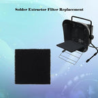6 Pack Activated Carbon Filters Compatible with Hakko Xytronic Aoyue Smoke Absorber, 5 1/8 Inch x 5 1/8 Inch Solder Extractor Filter