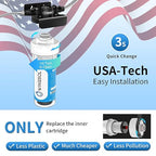 Water Filter for Sink Faucet, Reduce Heavy Metals/Chlorine/PFAS/PFOA/PFOS/Odor/Sediment, NSF/ANSI 42&53 Improve Taste, EZ Change Life Indication Mineral pH+ Under Sink Water Filter (Advanced)