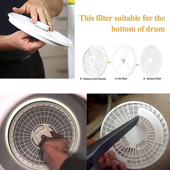 REDYY 20 Pieces Cloth Portable Dryer Exhaust Filters Set Universal Dryer Lint