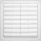 Vent Systems 10" x 10" Inch (Opening Dimensions) - Pack of 2 - Plastic White Soffit Vent Cover - Flat Square Air Vent Grille - Air Vent Deflector - HVAC 12" x 12" Inch (Overall Dimensions)